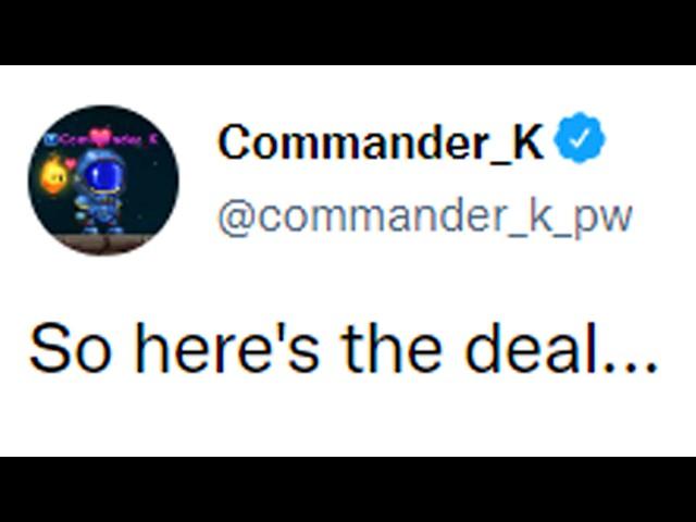 Commander_K's Statement on Pixel Worlds...