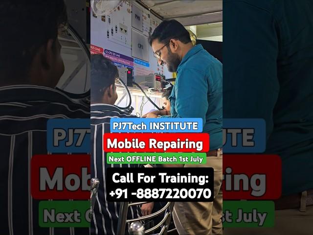 PJ7Tech INSTITUTE #mobilerepairing #repairing #mobilerepaircourse #repair