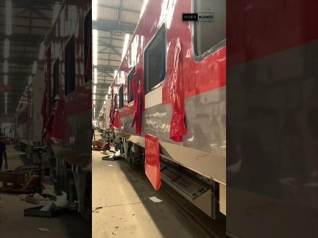 Journey Of Transformation: LHB Coach Painting #shorts #viral #indianrailways #train