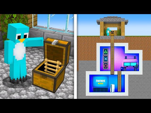 How to Build a Secret Gaming Room in Minecraft!