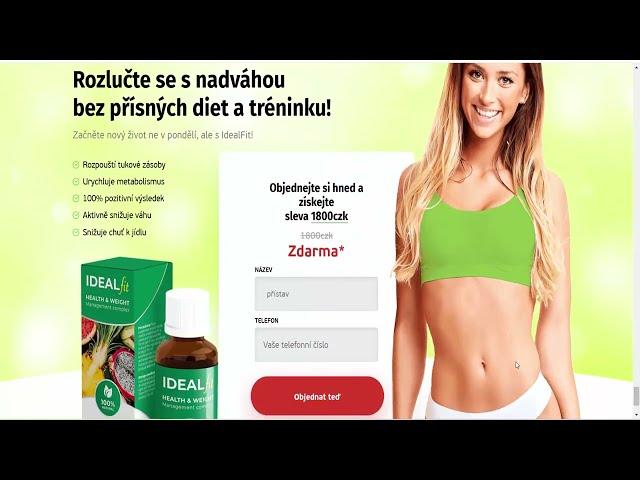 Idealfit free (Czech Republic) - zhubněte bez tréninku a diety!