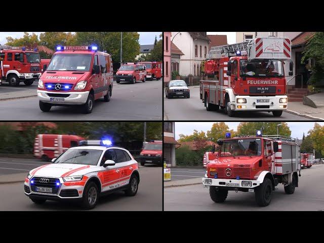 [Neues HVO Fahrzeug] Freiwillige Feuerwehr Schriesheim & DRK rücken aus zur Hauptübung 2019