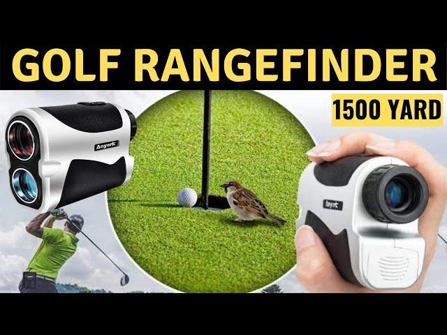 Anyork Golf Rangefinder 6X Laser Range Finder 1500 Yard with Slope OnOff Flag Lock