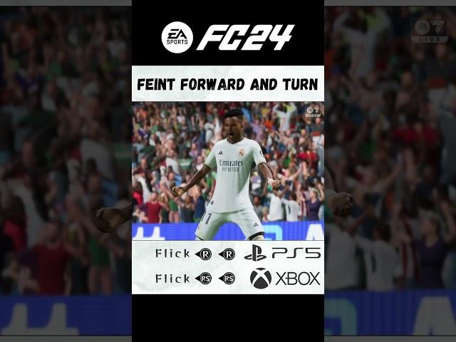 Feint Forward & Turn: FIFA 24 Pro Tips |#Shorts #Football #Tutorial #Xbox #FC24 #howto #gaming #fut