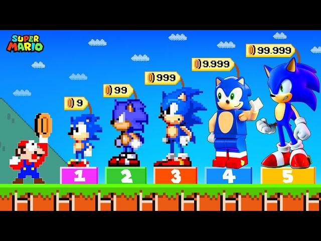 Super Mario Bros. But Mario Can Buy All Sonic Forms in All Games