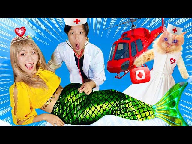 Pregnant Mermaid Princess – Wheels on the Ambulance Family Stories | HAPPY DOJO