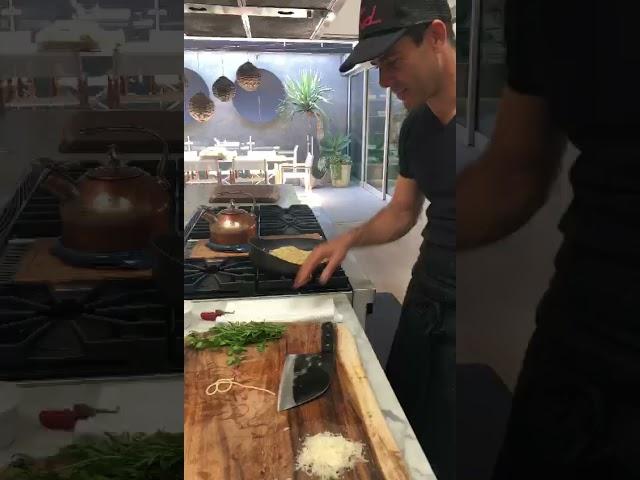 Radical Pan Pasta Summery Vegetables Dish by Chef Oren in action #Be Cool Be Rad.