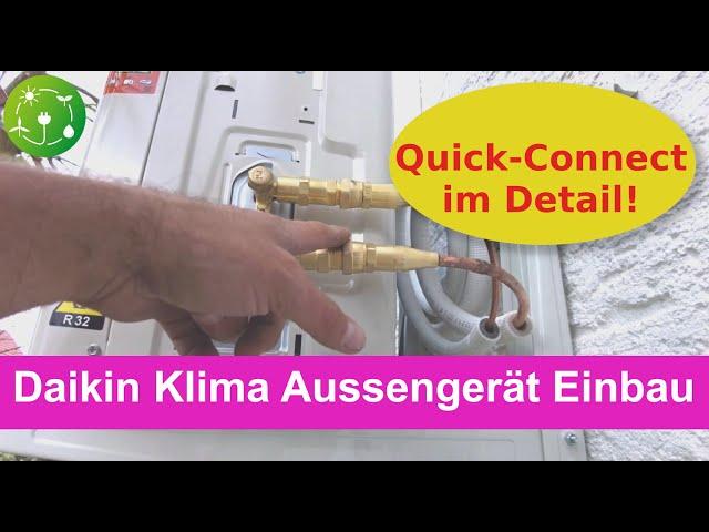 #Daikin Sensira #Split-Klimaanlage - Montage Ausseneinheit