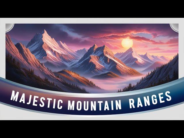 Majestic Mountain Ranges: A Visual Journey.#mountains #nature #travel #adventure #landscape