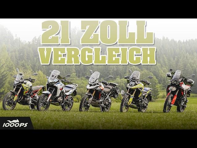 21" Sportgeräte - 5 Mittelklasse Adventurebikes im Offroad Test und Vergleich 2024