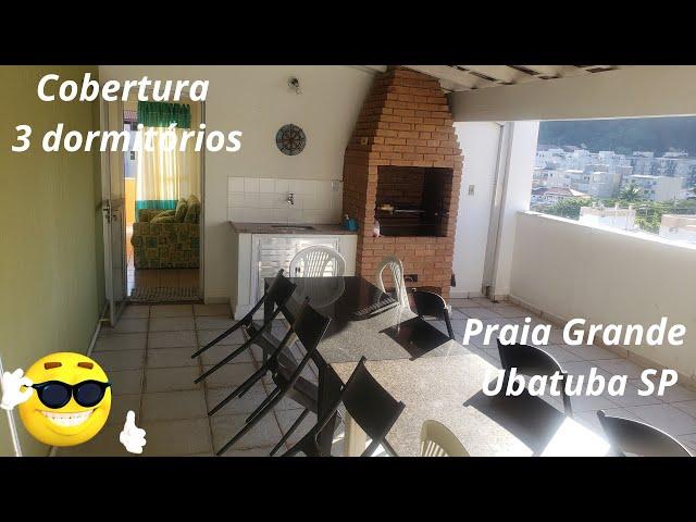 APARTAMENTO COBERTURA A VENDA EM UBATUBA NA PRAIA GRANDE, COMPRAR COBERTURA EM UBATUBA-3 DORMITÓRIOS