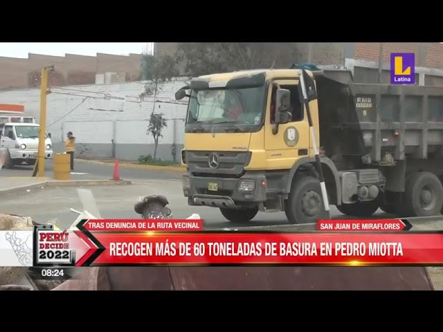  Tras denuncia de la ruta vecinal, recogen más de 60 toneladas de basura en Pedro Miotta