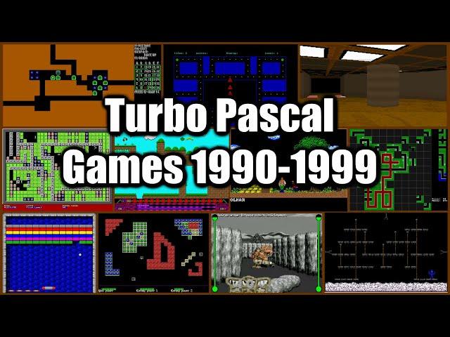 Turbo Pascal Games 1990 - 1999 / Турбо Паскаль игры 90-х / Игры на паскале / MS-DOS, Windows