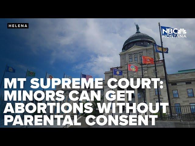 Montana Supreme Court rules minors don't need parental permission for abortion