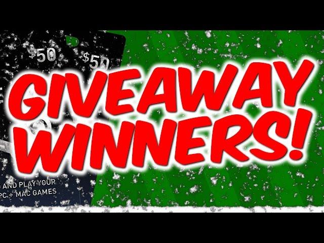 CjuGames Xmas Giveaway 2014 Winners