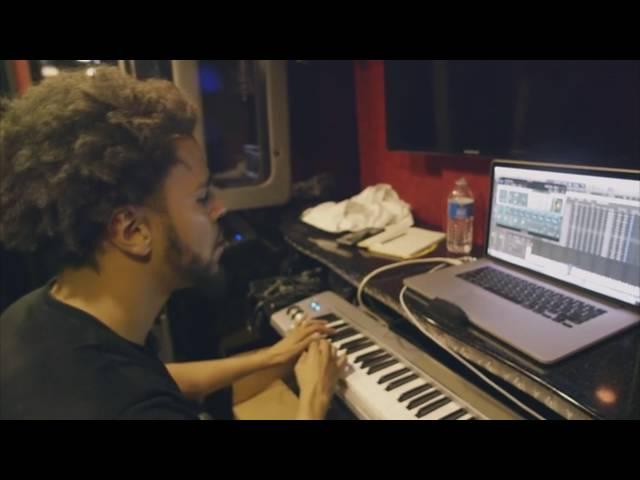 J. Cole Making Beat On His Tour Bus