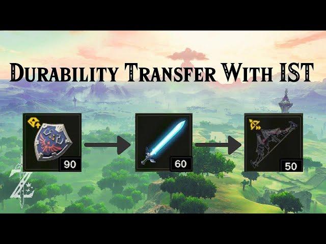 How to transfer Shield Durability to Sword and Bow's Guide in Botw