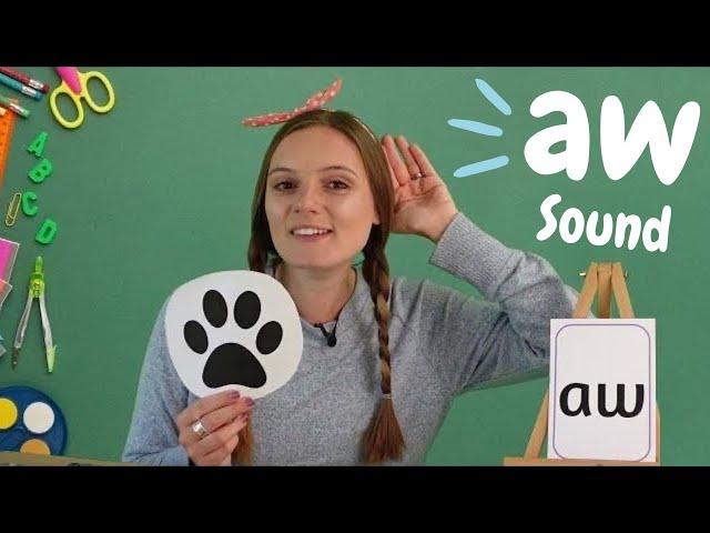 aw Sound Phonics | Learn to Read with 'aw' Words | British Teacher's Phonics Lesson