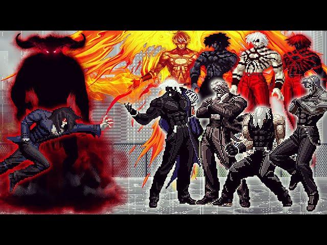 [KOF Mugen] Remus LV 2 Vs Ultimate Bosses Rugal, Orochi Team