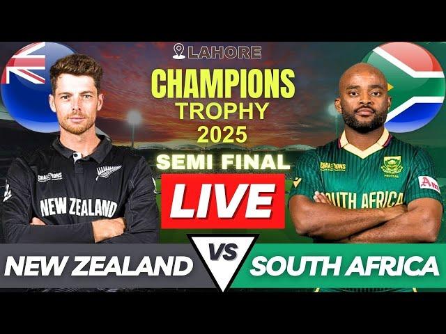 NZ vs SA Live CT 2025 Semi Final | New Zealand vs South Africa Live Match Today | Champions Trophy