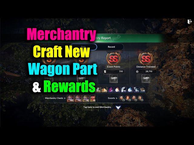 Black Desert Mobile Merchantry Craft New Wagon Part & Rewards