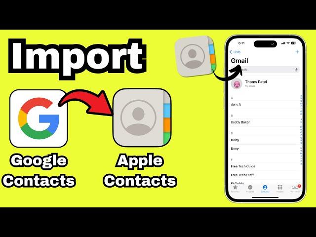 How to Sync Google Contacts on iPhone 16 Pro, 16 Pro Max (2025)