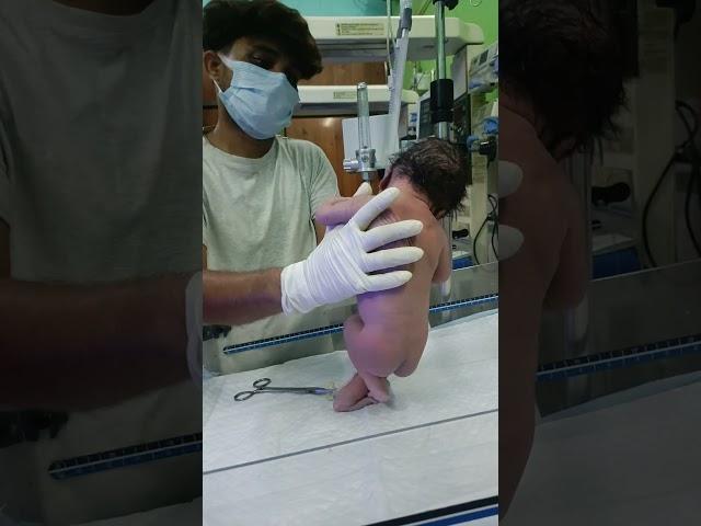 newborn baby after birth #crying #motivation video #virals #nursing work gnm