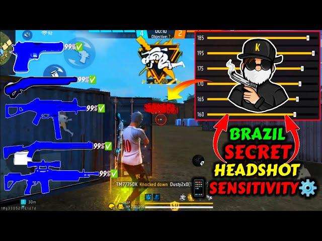 Free Fire Headshot setting 2024  Best Sensitivity Settings ️| Sensitivity + Hud Settings Free Fire