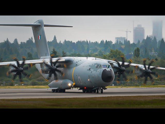 French President and Military Transports at Vancouver Airport | New Caledonia Crisis