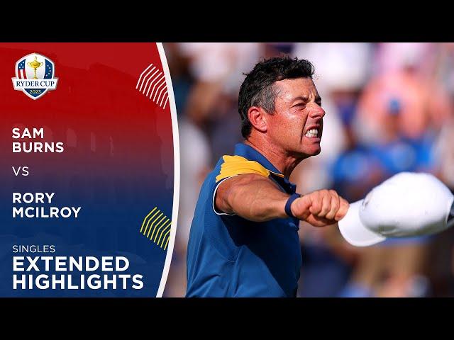 Sam Burns vs Rory McIlroy Extended Highlights | 2023 Ryder Cup