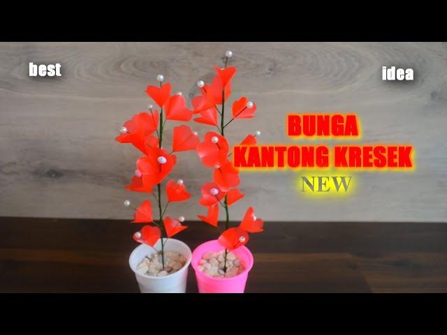 Cara Membuat Bunga dari Kresek yang Mudah | DIY Idetrik