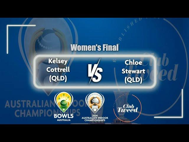 2024 Australian Indoor Championships - Women's Final - Cottrell v Stewart