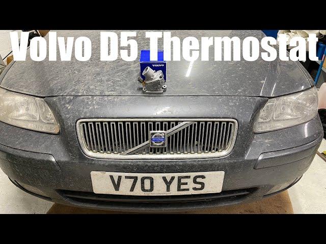 Volvo D5 Thermostat Replacement - How To DIY - V70 S60 S80 XC90 XC70 P2 2.4 Euro 3
