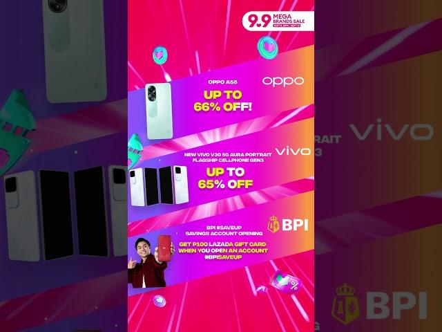 Switch to Lazada ngayong 9.9 Mega Brands Sale from Sep 8, 8pm - Sept 13!