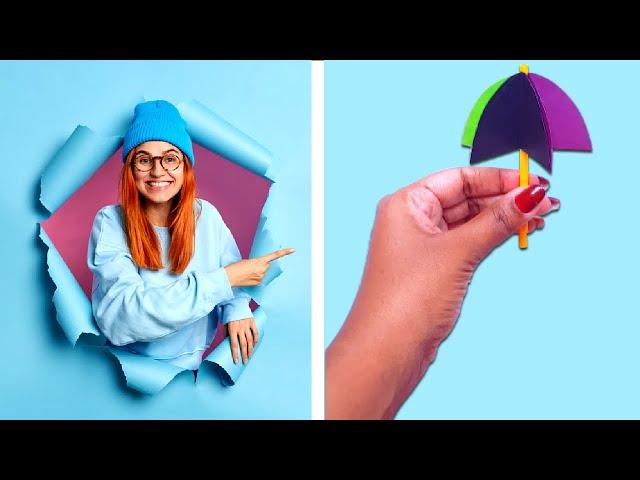 How to make a paper Umbrella