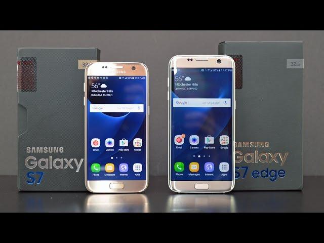 Samsung Galaxy S7 vs S7 Edge: Unboxing & Review