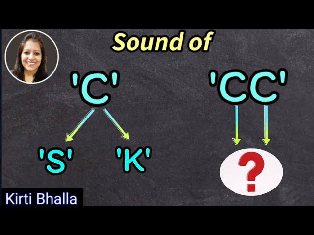 Sound of 'C' | When to read 'C' as 'S' or 'K' | Spelling Rules of different sounds of 'C'