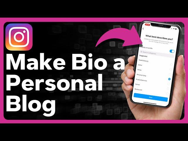 How To Change Instagram Bio To Personal Blog