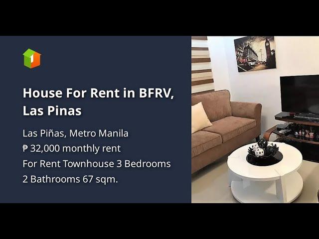 House For Rent in BFRV, Las Pinas