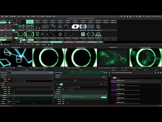 Resolume Arena Tutorial - Monitors