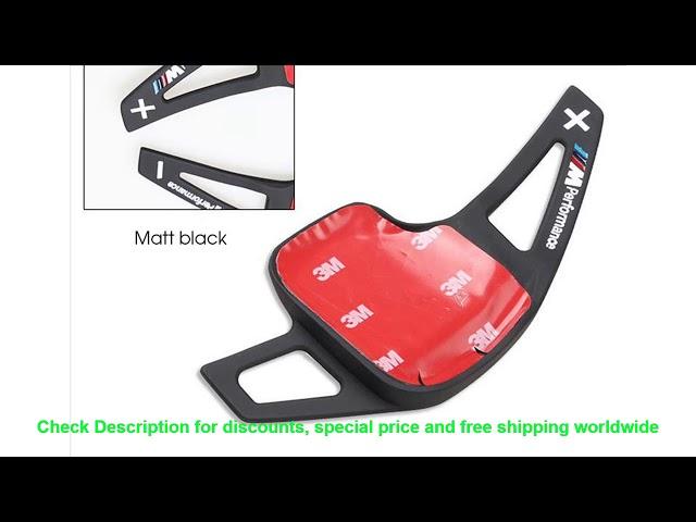 Best Product car sticker for BMW steering wheel shift plate titanium a