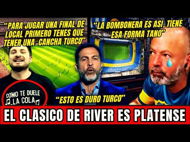 "PERO DALE TURCO... SI TE MORIS DE GANAS DE TENER UNA CANCHA COMO LA DE RIVER PERO NUNCA LA TENDRAS"