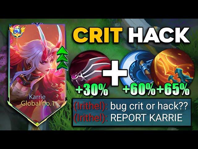 SUPREME KARRIE NEW ABNORMAL BURST CRIT DAMAGE BUILD! (must try) KARRIE BEST 1 HIT BUILD 2025‼️