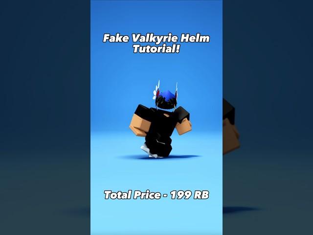 Fake Valkyrie Helm Tutorial! #roblox #shorts