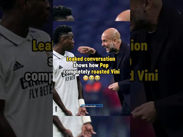 How Pep Guardiola ROASTED Vinicius  #football