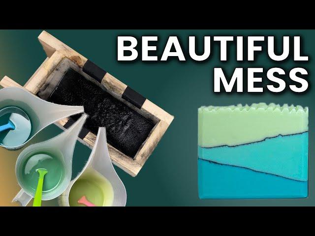 Angled Pencil Lines - Soap Making Technique