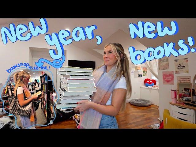 New year, New books!  -book shop with me! + book haul-