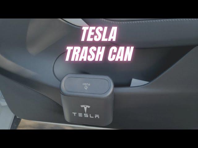 KIKIMO Tesla Trash Can Review | Mini Tesla Model 3/Y/S/X Accessories