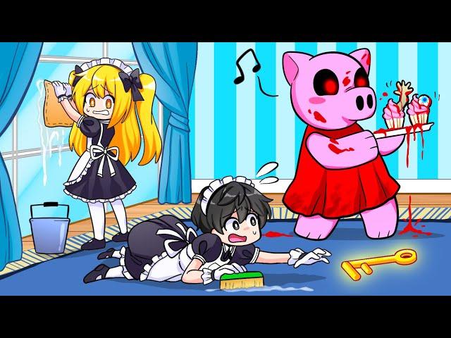 I Became PIGGYS MAID so i could ESCAPE...