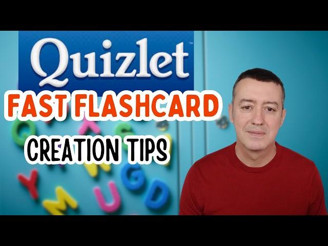 Make Quizlet Flashcards in Seconds!-3 Time Saving Methods